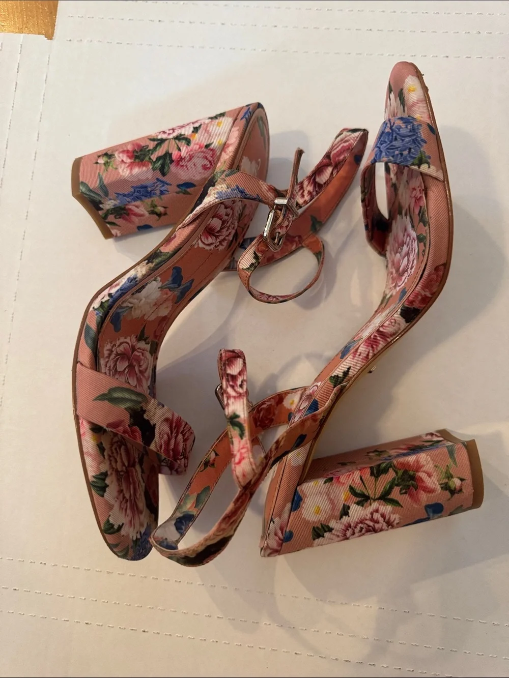 Gianni Bini Pink Floral Heels